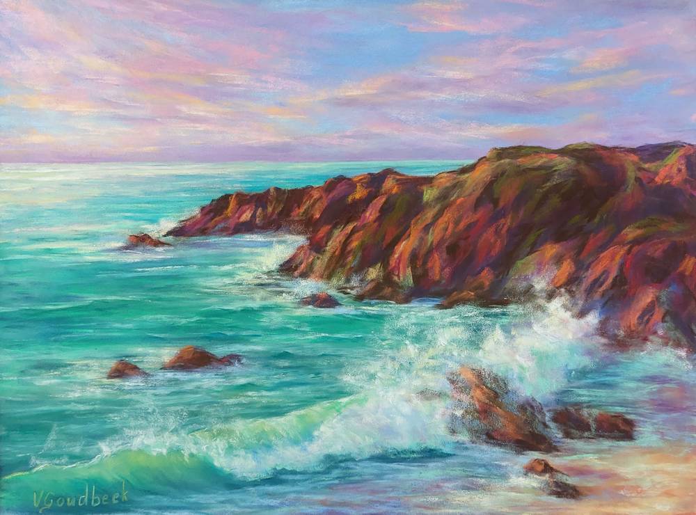 Sunset on the Atlantic coast / serie soft pastel   